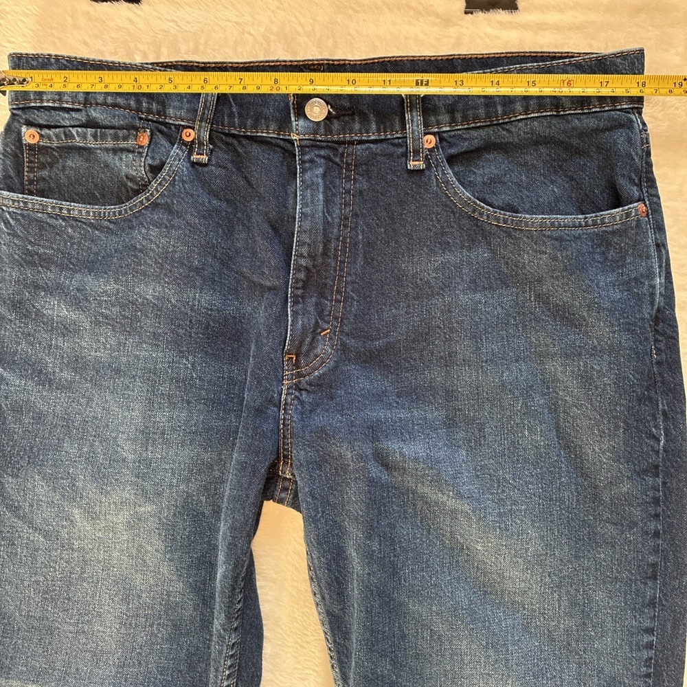 Levis 559 Jean Mens Relaxed Fit Straight Leg Med Wash Denim 36x34 (Fits 36x32) - Picture 8 of 12